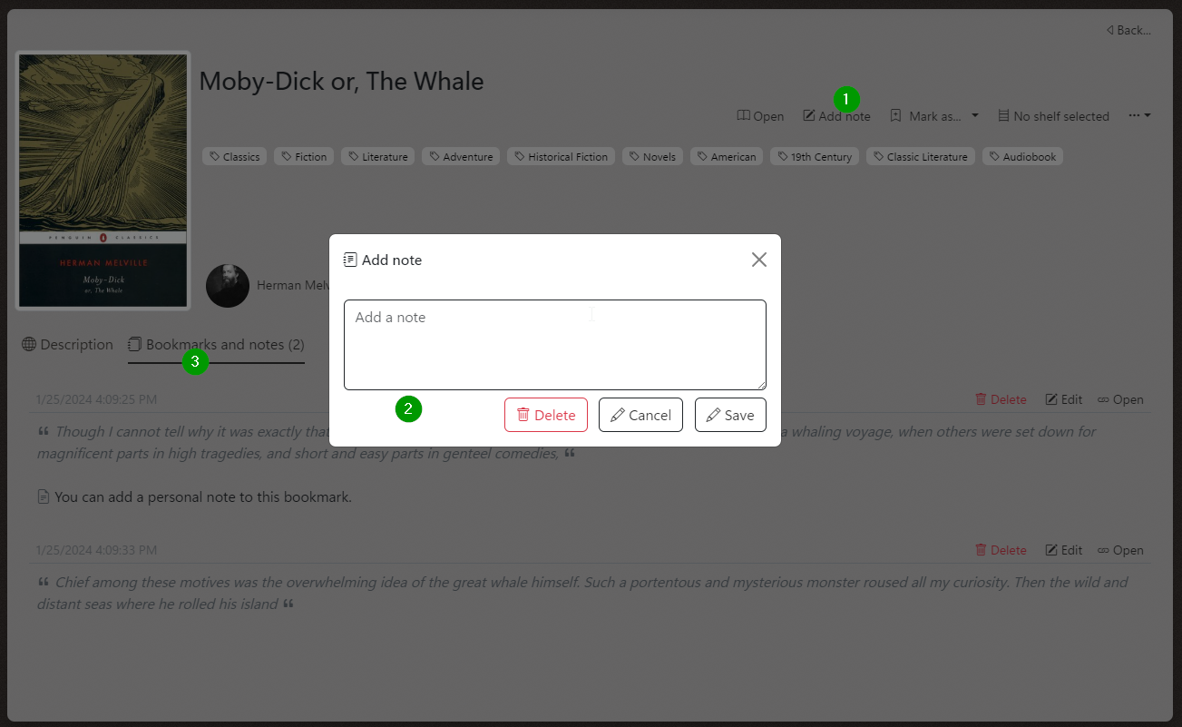 Add bookmark